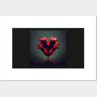 Broken Heart Graphic Art Posters and Art